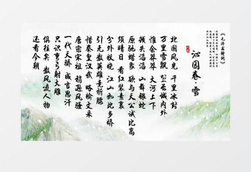 沁园春雪讲解视频